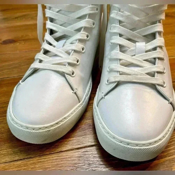 Zadig & Voltaire | Frank High Tops | White Leather | Men’s 42 (US 11) - Picture 4 of 6